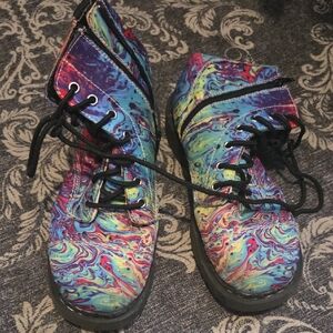 Colorful Women's Combat Boots